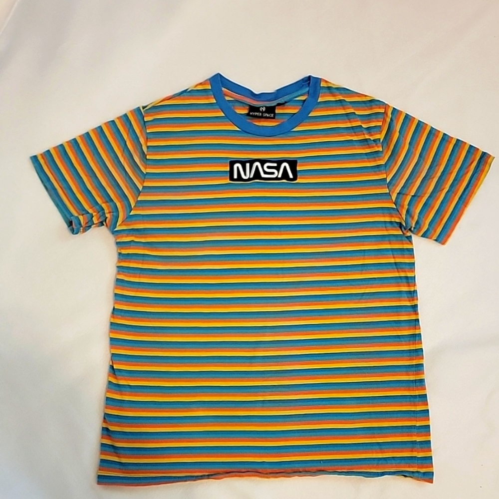 Striped NASA t-shirt